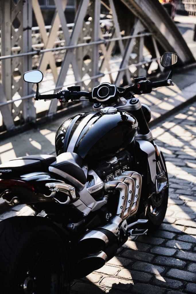 triumph motorcycles - Rocket on bridge
