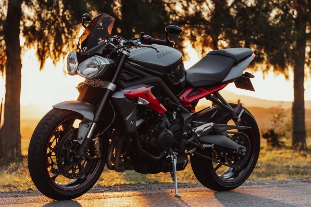triumph motorcycles - street triple at sunrise