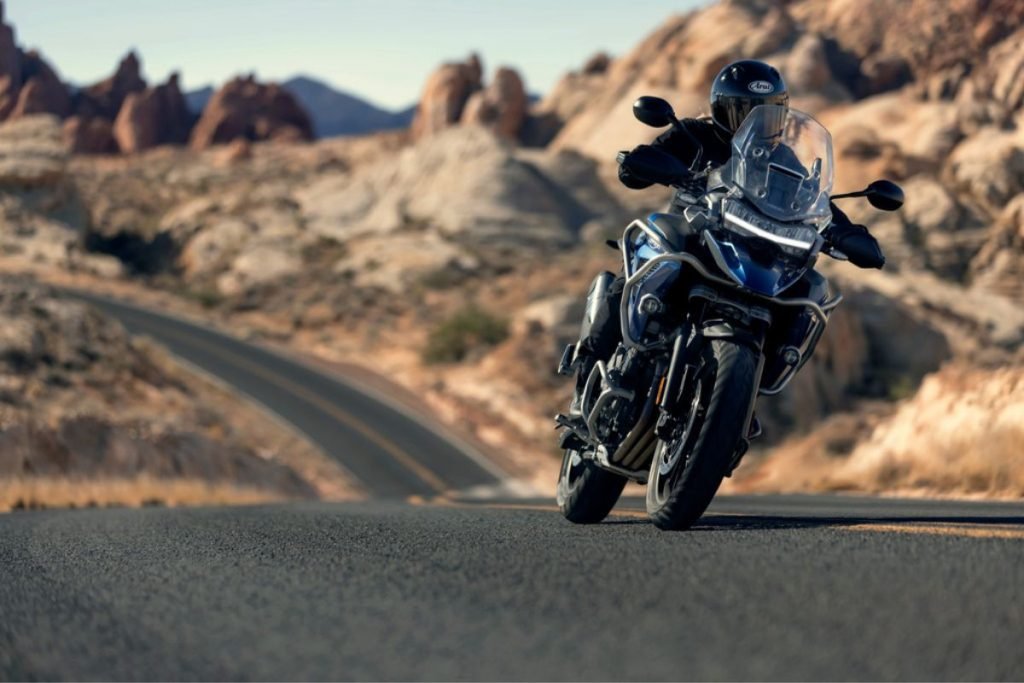 triumph motorcycles - tiger 1200 on country roads