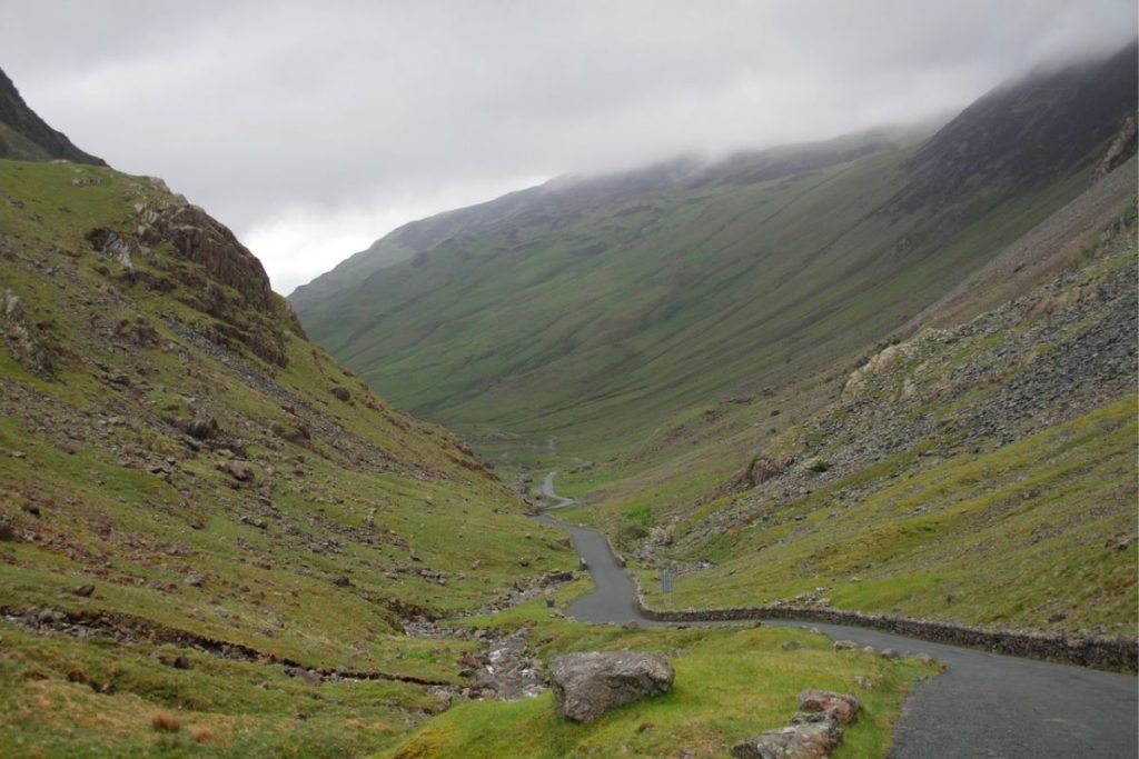 mountain pass in the lake district
