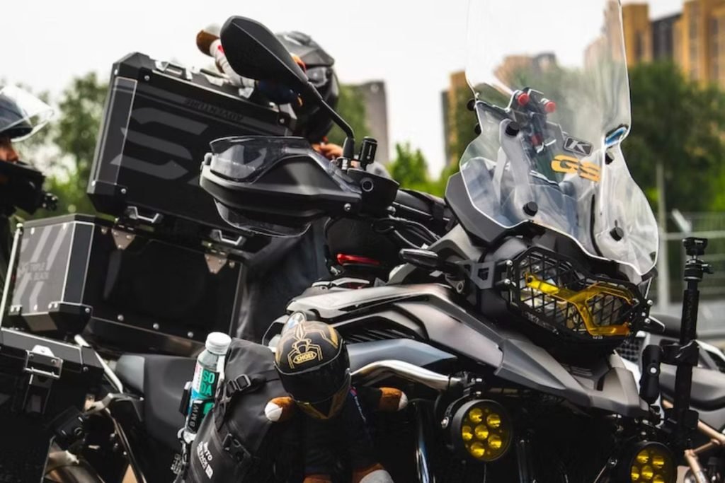 Reasonably Priced Kit for Beginner Touring Riders - bmw with full luggage
